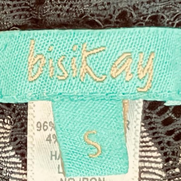 Lace  Embroidered Black Midi Slip Dress Size Small - Picture 9 of 11